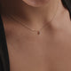 Six Prong Diamond Cluster Linked Pendant Necklace (0.06 ct)