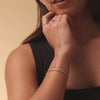 Oro de 14 Quilates con Diamante Pulsera de Diamante (0.05 ct) - 4