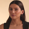 14 Karat Guld Round Edge Huggie Hoops (12 mm) - 4