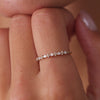 585er Gold Marquise und Round Cut Zirkonia Ring - 4