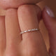 Marquise und Round Cut Zirkonia Ring