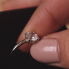 14 Karat White Gold Four Prong Round Cut Cubic Zirconia Ring - 4