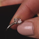Four Prong Round Cut Cubic Zirconia Ring