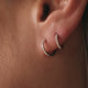 Pavé Diamond Petit Huggie Créoles (10mm) (0.06 ct)