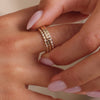 585er Gold Bezel Dot Eternity Ring - 4
