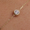 14 Karaat Goud Bezel Set Zirkonia Set - 4