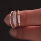 Anillo Apilable Entrelazado con Diamantes (0.05 ct)