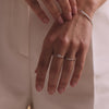 14 Karat White Gold with Diamonds Pavé Four Prong Diamond Halo Ring (0.13 ct) - 4