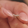 14 Karat Gold with Diamonds Diamond Curved Bar Piercing (0.07 ct) - 4
