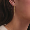 14 Karat Gold Beaded Drop Earrings - 4