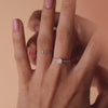 14 Karat White Gold with Diamonds Diamond Graduated Ring (0.17 ct) - 4