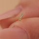 Pavé Diamond Bar Piercing (0.02 ct)