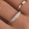14 Karat Gold with Diamonds Pavé Diamond Signet Ring (0.20 ct) - 4