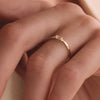 14 Karaat Goud Baguette Cut Zirkonia Ring - 4