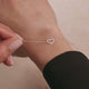Pavé Zirkonia Offenes Herz Armband