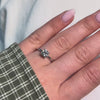 14 Karat White Gold Four Prong Round Cut Cubic Zirconia Ring - 8