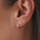 Créoles Huggie Pavé Zircon Petit (10mm)