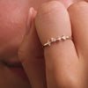 14 Karaat Goud Dazzling Zirkonia Statement Ring - 4