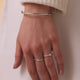 Crossover Cubic Zirconia Eternity Ring