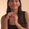 Oro de 14 Quilates Collar con Colgante de Corazón Abierto Enlazado - 4