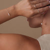 14 Karaat Goud Geschakelde Parel Armband - 4