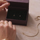 Diamond Tension Hoops (12 mm) (0.04 ct)