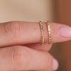 14 Karaat Goud Fine Eternity Line Band Ring - 4