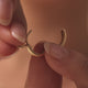 Puffy Heart Hoop Charm