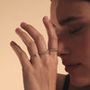 14 Karaat Goud Gedraaide Band Ring - 4
