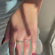 Bague Trilogy fine sertie de diamants (0,10 ct)