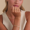 14 Karat Gold Cubic Zirconia Tension Ring - 4