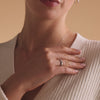 14 Karat White Gold 4 mm Curve Band Ring - 4