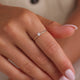 Chaton Set Cubic Zirconia Ring
