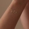 Or 14 Carats Bracelet Infinity à Maillons - 4