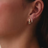585er Gold Kleine U Hoops (15mm) - 4
