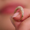 585er Gold Pavé Zirkonia Dome Ring - 4