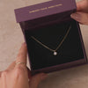 14 Karat Gold with Diamonds Six Prong Diamond Cluster Linked Pendant Necklace (0.10 ct) - 4