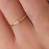 585er Gold Mini Zirkonia Ring - 4