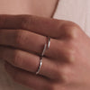14 Karat White Gold Cubic Zirconia Claw Ring - 4