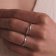 Cubic Zirconia Claw Ring