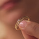 Cubic Zirconia Double Twisted Ring