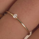 Four Prong Diamond Solitary Ring (0.05 ct)