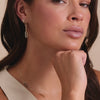 14 Karat Gold Triple Paperclip Drop Earrings - 4