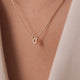 Diamond Open Halo Pendant Necklace (0.05 ct)
