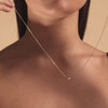 Oro de 14 Quilates con Diamante Collar con Colgante de Corazón Abultado y Diamante (0.01 ct) - 4