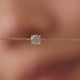 Round Cut Cubic Zirconia Pendant Necklace