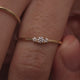Smal Diamond Trilogi Ring (0.10 ct)