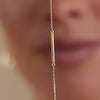 Or 14 Carats Bracelet Bar - 4