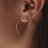 Oro de 14 Quilates Pendientes de Botón con Nudo - 4