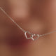 Linked Heart Pendant Necklace